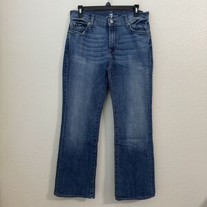 7 For All Mankind Jeans Womens Size 30 Bootcut Medium Wash Denim